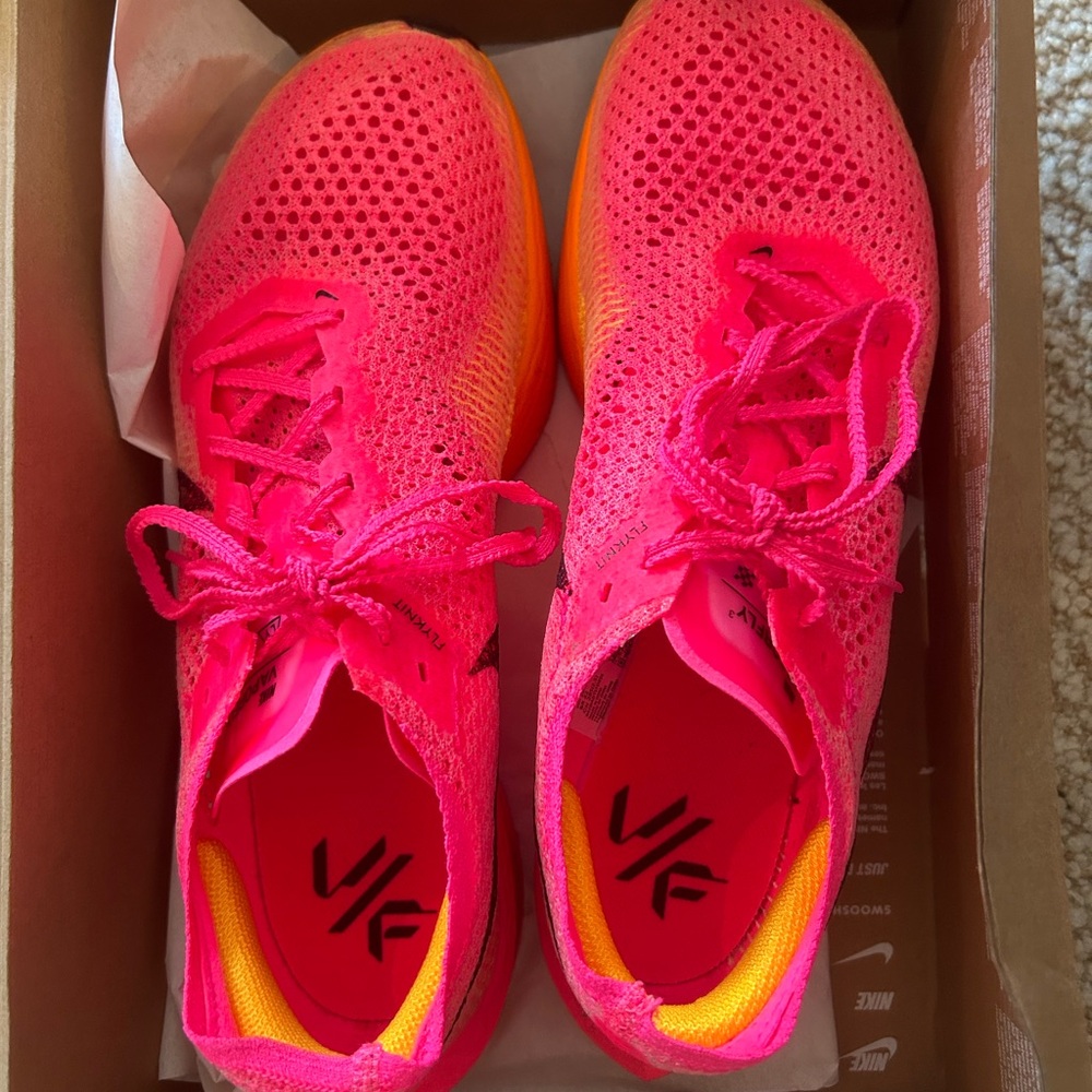Nike vaporfly 3 worn once (wrong size)